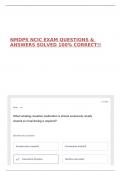 NMDPS NCIC EXAM QUESTIONS & ANSWERS SOLVED 100&percnt; CORRECT&excl;&excl;