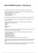 Bicsi RTPM 002 section 1 Site Survey NEWEST 2025&sol;2026 ACTUAL COMPLETE QUESTIONS AND CORRECT DETAILED ANSWERS &lpar;VERIFIED ANSWERS&rpar; &vert;ALREADY GRADED A&plus;