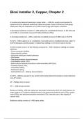 Bicsi Installer 2&comma; Copper&comma; Chapter 2 NEWEST 2025&sol;2026 ACTUAL COMPLETE QUESTIONS AND CORRECT DETAILED ANSWERS &lpar;VERIFIED ANSWERS&rpar; &vert;ALREADY GRADED A&plus;