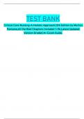 TEST BANK Critical Care Nursing-A Holistic Approach&comma;12th Edition by Morton Fontaine&comma;All Verified Chapters Included 1-56&comma;Latest Updated Version Graded A&plus; Exam Guide&period;
