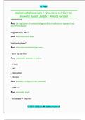 nanomedicine exam 1 Questions and Correct  Answers&sol; Latest Update &sol; Already Graded
