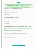 nanomedicine exam 3 Questions and Correct  Answers&sol; Latest Update &sol; Already Graded