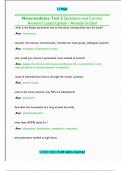 Nanomedicine Test 2 Questions and Correct  Answers&sol; Latest Update &sol; Already Graded