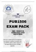 PUB1506 LATEST EXAM PACK 2025 &lbrace;DETAILED QUESTIONS AND ANSWERS &rcub;