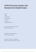 COPR ACP Prep Exam Questions with Reviewed Correct Detailed Answers&period;