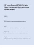 ACP Nancy Caroline COPR 2025 Chapter 1 - 5 Exam Questions with Reviewed Correct Detailed Answers&period;