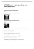 LRA 223 week 1 quiz questions and correct answers