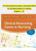 Clinical Reasoning Cases in Nursing 8th Edition – Complete Test Bank (Harding & Snyder)