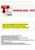 2025&vert;ISA ARBORIST CERTIFICATION PRACTICE EXAM&vert;&vert; 190&plus; ACTUAL QUESTIONS AND CORRECT ANSWERS
