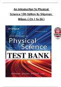 An Introduction to Physical Science &lpar;15th Edition&comma; Shipman et al&period;&rpar; &ndash; Complete Solution Manual &lpar;Chapters 1&ndash;24&rpar;