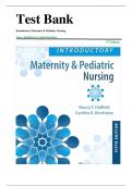 Test Bank for Introductory Maternity and Pediatric Nursing 5th Edition by Nancy T&period; Hatfield&comma; Cynthia Kincheloe All Chapters 100&percnt; Verified