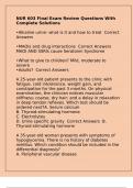 NUR 603 Final Exam Review Questions With Complete Solutions