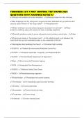 TENNESSEE CAT 7 PEST CONTROL TEST PAPER 2025 QUESTIONS WITH ANSWERS RATED A&plus;