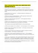 TFM 11 EVALUATION EXAM 2025 QUESTIONS WITH ANSWERS RATED A&plus;