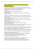 TFM 11 EXAM STUDY GUIDE 2025 QUESTIONS WITH ANSWERS RATED A&plus;