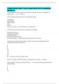 TFM06 EXAM SCRIPT 2025 QUESTIONS WITH ANSWERS RATED A&plus;