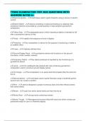 TFM06 EXAMINATION TEST 2025 QUESTIONS WITH ANSWERS RATED A&plus;
