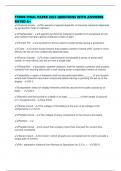 TFM06 FINAL PAPER 2025 QUESTIONS WITH ANSWERS RATED A&plus;