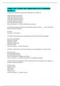 TFM06 TEST PAPER 2025 QUESTIONS WITH ANSWERS RATED A&plus;