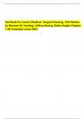 Test Bank For Lewis's Medical- Surgical Nursing&comma; 12th Edition by Mariann M&period; Harding&comma; Jeffrey Kwong&comma; Debra Hagler &vert;&vert;Chapter 1-69 &vert;&vert;Complete Latest 2025