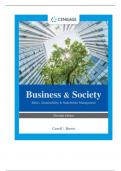 ALL CASES FOR Business & Society 11th Edition Archie B&period; Carroll&comma; Jill Brown