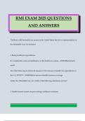 RMI Bundled Exams 2025 Questions and Answers 