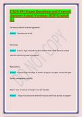 CRJS 491 Exam Questions and Correct Answers Latest Versions 2025 Graded A&plus;&period;