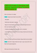 CRJS 491 Exam 2 Questions and Correct Answers Latest Versions 2025 Graded A&plus;
