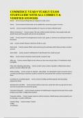 COMMERCE YEAR 9 YEARLY EXAM STUDYGUIDE WITH ALL CORRECT & VERIFIED ANSWERS