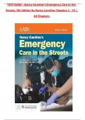 TEST BANK - Nancy Caroline&rsquo;s Emergency Care in the Streets&comma; 9th Edition by Nancy Caroline Chapters 1 - 53 &vert; All Chapters