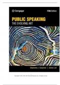 Public Speaking The Evolving Art&comma; 5th Edition Stephanie J&period; Coopman James Lull Chapter 1-17