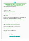 Tapas Unit Test Part 1 Questions and Correct  Answers&sol; Latest Update &sol; Already Graded