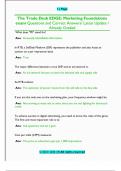 The Trade Desk EDGE&colon; Marketing Foundations  exam Questions and Correct Answers&sol; Latest Update &sol;  Already Graded