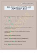 EEG 200 EXAM QUESTIONS AND ANSWERS 100&percnt; PASS