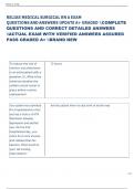   RELIAS MEDICAL SURGICAL RN A EXAM  QUESTIONS AND ANSWERS UPDATE A&plus; GRADED COMPLETE  QUESTIONS AND CORRECT DETAILED ANSWERS  ACTUAL EXAM WITH VERIFIED ANSWERS ASSURED  PASS GRADED A&plus; BRAND NEW