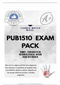 PUB1510 EXAM PACK 2025 &lbrace;DETAILED QUESTIONS AND ANSWERS &rcub;
