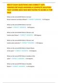 NBCOT EXAM QUESTIONS AND CORRECT 100&percnt; VERIFIED&sol;DETAILED ANSWERS A COMPLETE SOLUTION THAT COVERS 2024&sol;2025 BEST RATED TO SCORE A&plus; FOR PASS