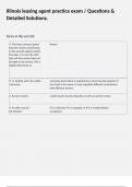 Illinois leasing agent practice exam &sol; Questions & Detailed Solutions&period;