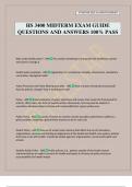 HS 3400 MIDTERM EXAM GUIDE QUESTIONS AND ANSWERS 100&percnt; PASS