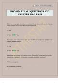 HSC 4624 EXAM 2 QUESTIONS AND ANSWERS 100&percnt; PASS