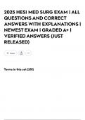 2025 HESI MED SURG EXAM &vert; ALL QUESTIONS AND CORRECT ANSWERS WITH EXPLANATIONS &vert; NEWEST EXAM &vert; GRADED A&plus; &vert; VERIFIED ANSWERS &lpar;JUST RELEASED&rpar;