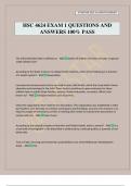 HSC 4624 EXAM 1 QUESTIONS AND ANSWERS 100&percnt; PASS