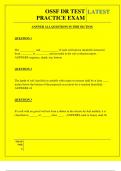 OSSF DR TEST PRACTICE EXAM QUESTIONS AND ANSWERS 2025