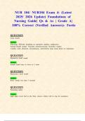 NUR 104&sol; NUR104 Exams 3 & 4&colon; &lpar;Latest 2025&sol; 2026 Updates STUDY BUNDLE WITH COMPLETE SOLUTIONS&rpar; Foundations of Nursing &vert; Qs & As &vert; Grade A&vert; 100&percnt; Correct &lpar;Verified Answers&rpar;- Fortis