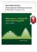 SOLUTION MANUAL For Measures&comma; Integrals and Martingales 2nd Edition by Ren&eacute; L&period; Schilling all 28 chapters covered
