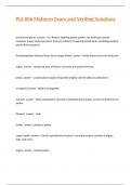 PLS 006 Midterm Exam and Verified Solutions