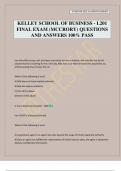 KELLEY SCHOOL OF BUSINESS - L201 FINAL EXAM &lpar;MCCRORY&rpar; QUESTIONS AND ANSWERS 100&percnt; PASS