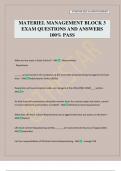 MATERIEL MANAGEMENT EXAM Package Deal Questions and Verified Answers &lpar;2025 &sol; 2026&rpar;