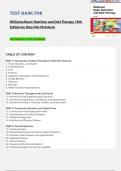 Williams Basic Nutrition and Diet Therapy 16th Edition &ndash; Staci Nix McIntosh &ndash; All Chapters 1&ndash;23 &ndash; Complete Test Bank with Questions and Answers