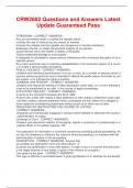 CRW2602 Questions and Answers Latest Update Guaranteed Pass